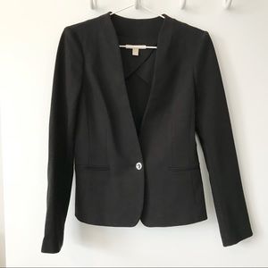 Banana Republic black knit blazer // 4 // EUC